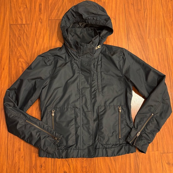 Athleta Womens XXS Dark Blue Lined Hooded Full Zip Jacket - Picture 1 of 9